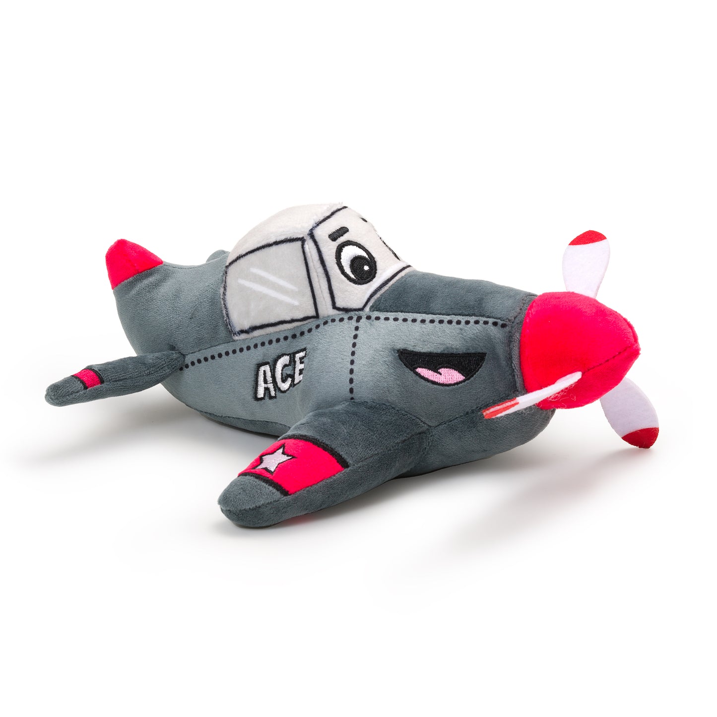 Plush Airplane Toy - Soft Stuffed Airplane for Kids (Ace the Airplane)