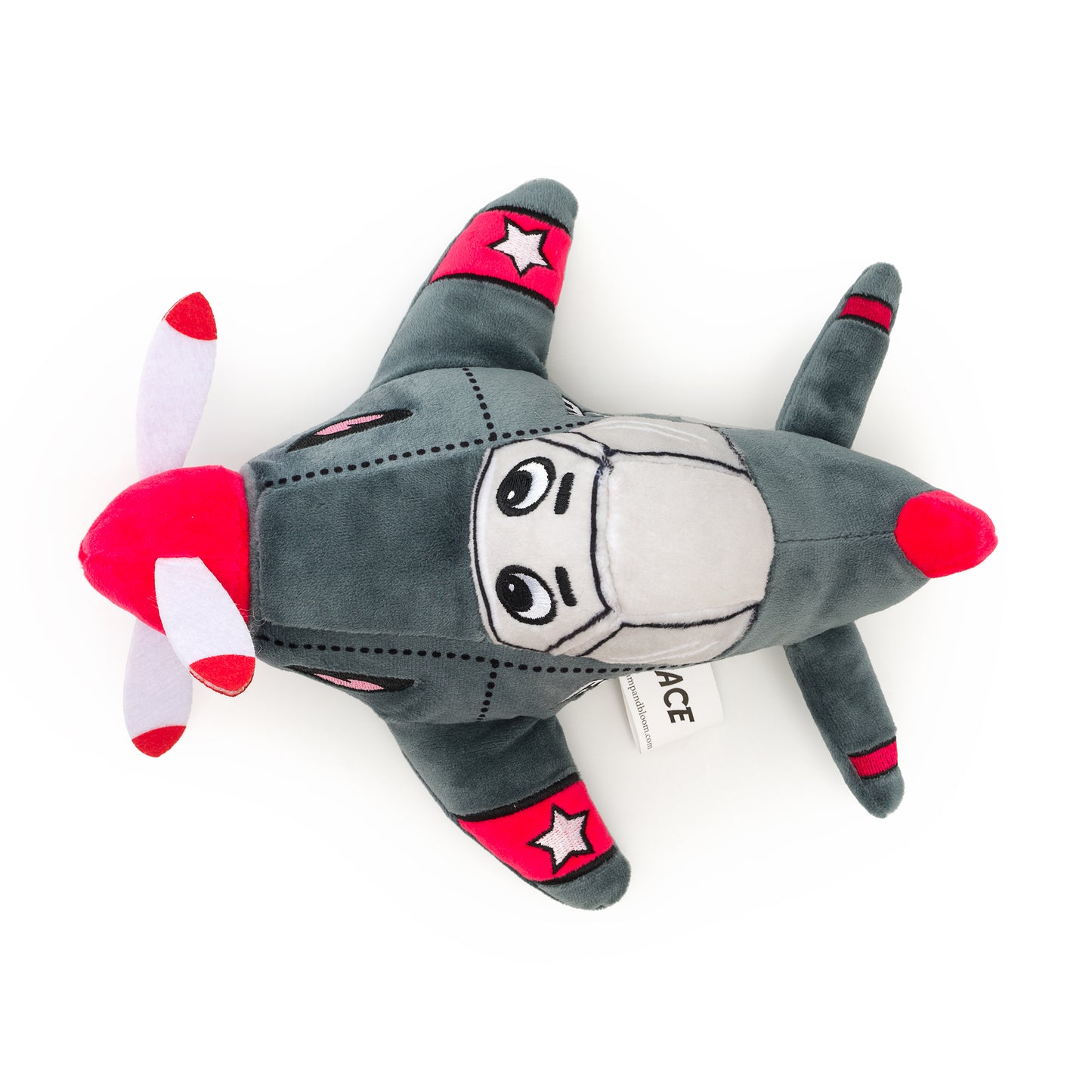 Plush Airplane Toy - Soft Stuffed Airplane for Kids (Ace the Airplane)